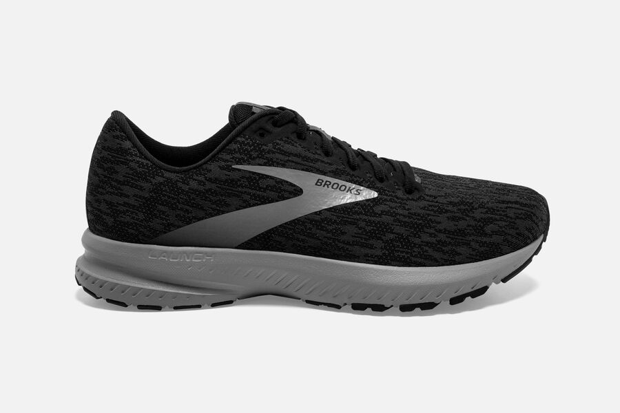 Mens Brooks Launch 7 Road Shoes Black/Ebony/Primer | Shoes 0568-RNDSY